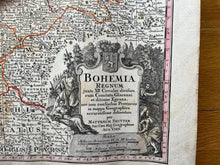Load image into Gallery viewer, Genuine-Antique-Hand-colored-Map-Germany-Bohemia-Regnum-juxta-XII-Circulos-divisum-cum-Comitatu-Glacensi-et-ditione-Egrana--Seutter-Maps-Of-Antiquity