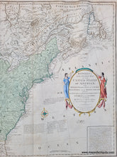Load image into Gallery viewer, Genuine-Antique-Map-Bowles-s-New-Pocket-Map-of-the-United-States-of-America-the-British-Possessions-of-Canada-Nova-Scotia-and-Newfoundland-with-the-French-and-Spanish-Territories-of-Louisiana-and-Florida-as-Settled-by-The-Preliminary-Articles-of-Peace-Signed-at-Versailles-the-20th-Jany-1783-1784-Bowles-Maps-Of-Antiquity