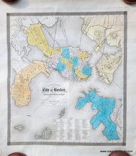 Load image into Gallery viewer, This map is extremely scarce and rarely seen on the market. A valuable collector's map of Boston. Genuine-Antique-Rare-Map-A-New-Complete-Map-of-the-City-of-Boston-with-part-of-Charlestown-Cambridge-Roxbury-From-the-best-Authorities-by-G-W-Boynton-for-Nathaniel-Dearborn-Son-1839-Boynton-Dearborn-Maps-Of-Antiquity