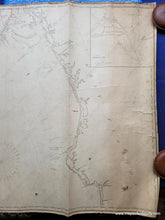 Load image into Gallery viewer, 1820 - Chart Of The Mississippi River And Coast West Florida Extending From Longitude 83.45W To