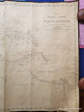Load image into Gallery viewer, 1844 - The Coast Of The United States North America From New York To St. Augustine Antique Map