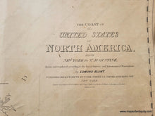 Load image into Gallery viewer, 1844 - The Coast Of The United States North America From New York To St. Augustine Antique Map
