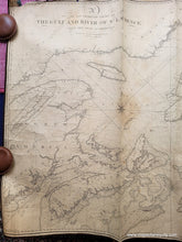Load image into Gallery viewer, 1827 - A New And Improved Chart Of The Gulf River St. Laurence From Best Authorities Antique Map