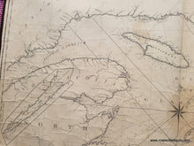 Load image into Gallery viewer, 1827 - A New And Improved Chart Of The Gulf River St. Laurence From Best Authorities Antique Map