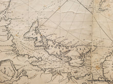 Load image into Gallery viewer, 1827 - A New And Improved Chart Of The Gulf River St. Laurence From Best Authorities Antique Map