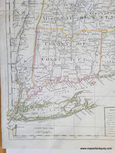 Load image into Gallery viewer, close of of Long Island, Manhattan, Connecticut from Genuine-Antique-Map-Bowles-New-Pocket-Map-of-the-Most-Inhabited-Part-of-New-England-1776-Bowles-Maps-Of-Antiquity