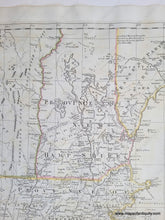 Load image into Gallery viewer, close up of Southern Maine, Vermont, Northern Massachusetts, New Hampshire from Genuine-Antique-Map-Bowles-New-Pocket-Map-of-the-Most-Inhabited-Part-of-New-England-1776-Bowles-Maps-Of-Antiquity