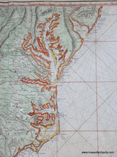 Load image into Gallery viewer, Genuine-Antique-Map-Atlantic-Coast---Carte-Reduite-des-Cotes-Orientales-de-l-Amerique-Septentrionale-contenant-partie-du-Nouveau-Jersey-la-Pen-sylvanie-le-Mary-land-la-Virginie-la-Caroline-septentrionale-la-Caroline-meridionale-et-la-Georgie-1778-Depot-General-de-la-Marine-Antoine-de-Sartine-Maps-Of-Antiquity