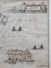 Load image into Gallery viewer, Genuine-Antique-Map-Islands-of-Jersey-and-Guernsey---Sarnia-Insula-vulgo-Garnsey-et-Insula-Caesarea-venacule-Jarsey-1648-Johannes-Blaeu-Maps-Of-Antiquity