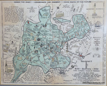 Load image into Gallery viewer, 1928 - Boston Ancient And Modern In Picture Story Antique Pictorial Map (Framed) Genuine