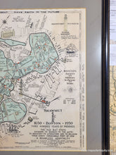 Load image into Gallery viewer, 1928 - Boston Ancient And Modern In Picture Story Antique Pictorial Map (Framed) Genuine