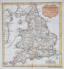 Load image into Gallery viewer, 1800 - England and Wales - L'Angleterre - Antique Map