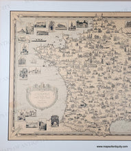 Load image into Gallery viewer, 1935 - France as Drawn by Ernest Dudley Chase - Antique Pictorial Map
