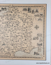 Load image into Gallery viewer, 1935 - France as Drawn by Ernest Dudley Chase - Antique Pictorial Map