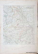 Load image into Gallery viewer, 18th century map with original hand-colored boundary lines in yellow, green, red, blue. Genuine-Antique-Map-Belgium-vicinity-Carte-des-Pays-Bas-Catholiques-et-dune-Partie-de-la-Basse-Allemagne--1775-Danet-Maps-Of-Antiquity