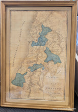 Load image into Gallery viewer, Genuine-Antique-Hand-drawn-Map-Framed-Map-of-Palestine-by-J-Washburn-Hebron-Nov-22-1830-1830-J-Washburn-after-Finley-Maps-Of-Antiquity
