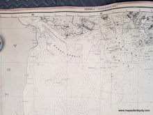 Load image into Gallery viewer, Antique chart map of the Java Sea with detailed topography and labels.