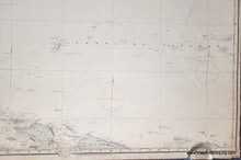 Load image into Gallery viewer, Antique sailing chart of the Western Pacific south of Japan topography and plotting.
