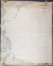 Load image into Gallery viewer, Antique sailing chart of the Western Pacific south of Japan topography and plotting. Genuine-Antique-Chart-Western-Pacific-Chart-No-4--1875-1876-James-Imray-Son-Maps-Of-Antiquity