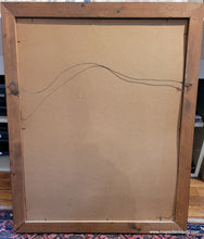 Load image into Gallery viewer, Back of frame showing original old frame with nails