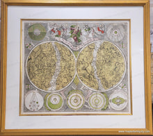 Load image into Gallery viewer, Genuine-Antique-Map-Framed-Constellations-of-the-Northern-and-Southern-Hemispheres---Planisphaerum-Coeleste-1730-Seutter-Maps-Of-Antiquity