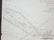 Load image into Gallery viewer, 1813 - Steel's New and Correct Chart of the Coast of North America; from Boston and Cape Cod to Cape Hatteras: including Rhode Island and Harbour, New York, the Delaware, Chesapeak, &c. &c. - Set of Three Genuine Antique Charts