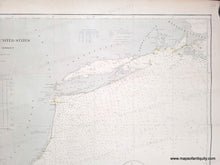 Load image into Gallery viewer, 1890 - Atlantic Coast of the United States Buzzards Bay to Cape Lookout - Genuine Antique Chart
