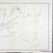 Load image into Gallery viewer, 1872 - Map of the Coast of Massachusetts and Rhode Island to Accompany the Report of the US Commissioner of Fish and Fisheries, Showing the Location of Traps and Pounds, as also the Exploration of the Commission in 1871 - Genuine Antique Chart
