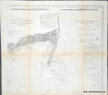 Load image into Gallery viewer, 1874 - Coast Chart No. 11. From Monomoy and Nantucket Shoals to Muskeget Channel Mass. - Genuine Antique Chart