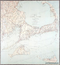 Load image into Gallery viewer, Genuine-Antique-Map-Map-of-Cape-Cod-and-Vicinity-1907-George-H-Walker-Maps-Of-Antiquity