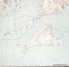 Load image into Gallery viewer, 1907 - Map of Cape Cod and Vicinity - Genuine Antique Map