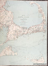 Load image into Gallery viewer, 1907 - Map of Cape Cod and Vicinity - Genuine Antique Map