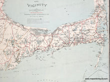 Load image into Gallery viewer, 1907 - Map of Cape Cod and Vicinity - Genuine Antique Map