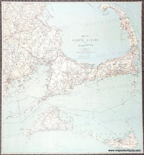 Load image into Gallery viewer, Genuine-Antique-Map-Map-of-Cape-Cod-and-Vicinity-1907-George-H-Walker-Maps-Of-Antiquity