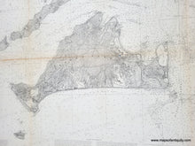 Load image into Gallery viewer, 1874 - Coast Chart No. 12. From Muskeget Channel to Buzzard's Bay and Entrance to Vineyard Sound, Mass. - Genuine Antique Chart