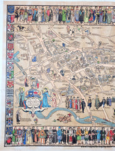 Load image into Gallery viewer, 1934 - Map of Oxford's History: With some of its Worthies - Genuine Antique Map