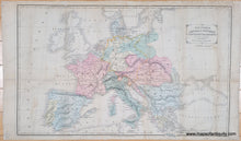 Load image into Gallery viewer, Genuine-Antique-Map-Western-Central-and-Southern-Continental-Europe-1855-Cornells-High-School-Geography-Maps-Of-Antiquity