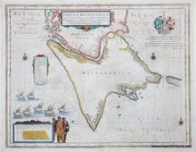 Load image into Gallery viewer, Genuine-Antique-Map-Strait-of-Magellan-and-Tierra-del-Fuego-Tabula-Magellanica-c-1640-Bleau-Maps-Of-Antiquity