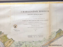 Load image into Gallery viewer, 1866 - Charleston Harbor and Its Approaches (SC) - Antique Chart