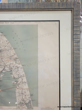 Load image into Gallery viewer, 1891 - Provincetown, Truro, Wellfleet, Eastham - Massachusetts Atlas Plate No. 8 p.114-115 - Antique Map (Framed)