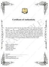 Load image into Gallery viewer, Certificate of Authenticity for ANTIQUE ITEMS ONLY