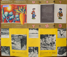 Load image into Gallery viewer, 1950 - Provence Mediterranean Sea France Antique Map Printed-Color Genuine