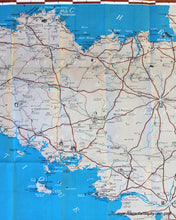 Load image into Gallery viewer, 1947 - Brittany France Antique Map Printed-Color Genuine