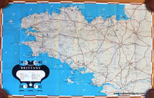 Load image into Gallery viewer, Printed-Color-Antique-Map-Brittany-France-Europe-France-c.-1947-French-Ministry-of-Travel-Maps-Of-Antiquity