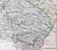 Load image into Gallery viewer, 1905 - South Italy And The Island Of Sardinia Antique Printed-Color Map