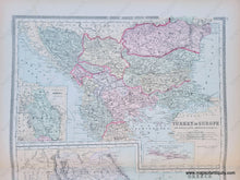 Load image into Gallery viewer, Antique-Hand-Colored-Map-Turkey-in-Europe-with-Rumania-Servia-Montenegro-Bulgaria-&c.-Europe-Turkey-Greece-1887-Bradley-Maps-Of-Antiquity
