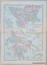 Load image into Gallery viewer, Antique-Hand-Colored-Map-Turkey-in-Europe-with-Rumania-Servia-Montenegro-Bulgaria-&c.-Europe-Turkey-Greece-1887-Bradley-Maps-Of-Antiquity