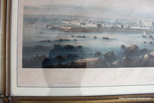 Load image into Gallery viewer, 1850 - Cadiz Vista De Antique Print Framed Genuine
