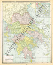 Load image into Gallery viewer, Antique-Printed-Color-Map-Greece-verso:-Europe-in-the-times-of-Napoleon-1.-Switzerland-Europe-Greece-Europe-Switzerland-1894-Cram-Maps-Of-Antiquity