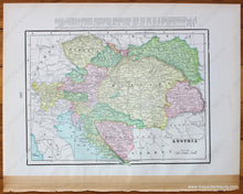 Load image into Gallery viewer, 1898 - Germany Verso: Greece And Austria Antique Map Genuine Printed-Color
